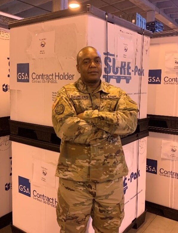 "This program is amazing and it feels good to do my part knowing that key medical services are being provided to underserved communities throughout the United States and its territories. There are co-workers and there is family, I've had the privilege of working with both here at the IRT Medical Consumables Site," said Staff Sgt. Coddington Saunders.