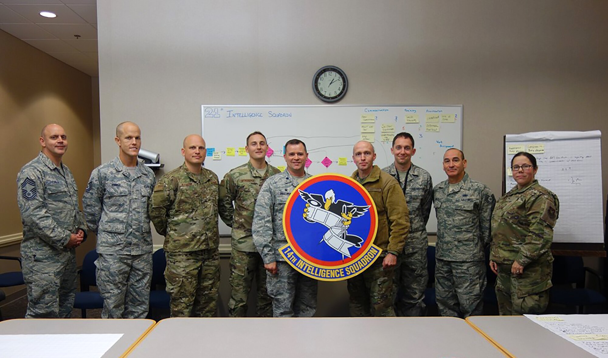 Each winter, the 14th Intelligence Squadron has an annual tradition of reviewing and updating goals for the calendar year. In 2019, the squadron added an entirely new goal: to execute one official continuous process improvement event. The intent was to identify an internal process that was within their purview and to evaluate and improve it, yielding CPI experience for squadron practitioners and an improved process for the squadron.