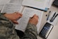U.S. Air Force Master Sgt. Erin Massey, 335th Training Squadron student, completes class work for the finance management course inside Allee Hall at Keesler Air Force Base, Mississippi, Feb. 3, 2020. This course, which graduated 220 students this past year, takes nine academic days to complete. Approximately 7,400 students go through the 335th TRSs 13 Air Force Specialty Codes each year. (U.S. Air Force photo by Kemberly Groue)
