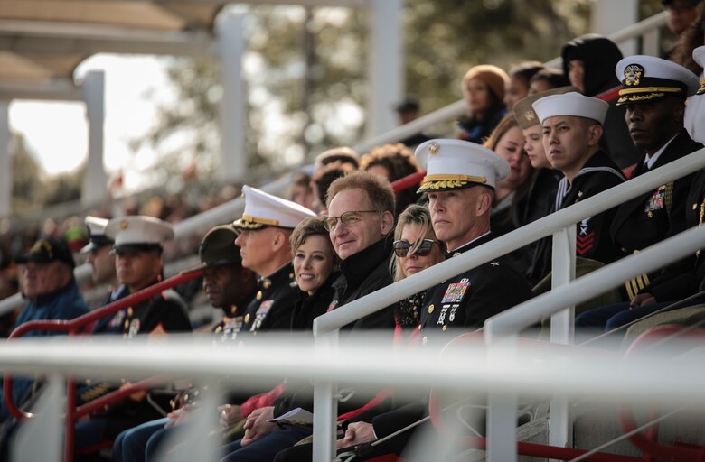 The Honorable Mr. Thomas B. Modly, Secretary of the Navy (Acting), visited Parris Island, S.C. March 6, 2020. Modly visited Parris Island to enhance his understanding of the environment and facilities aboard the depot as an installation in addition to viewing how the U.S. Marine Corps conducts entry-level training.



(U.S. Marine Corps photo by Sgt. Dana Beesley)