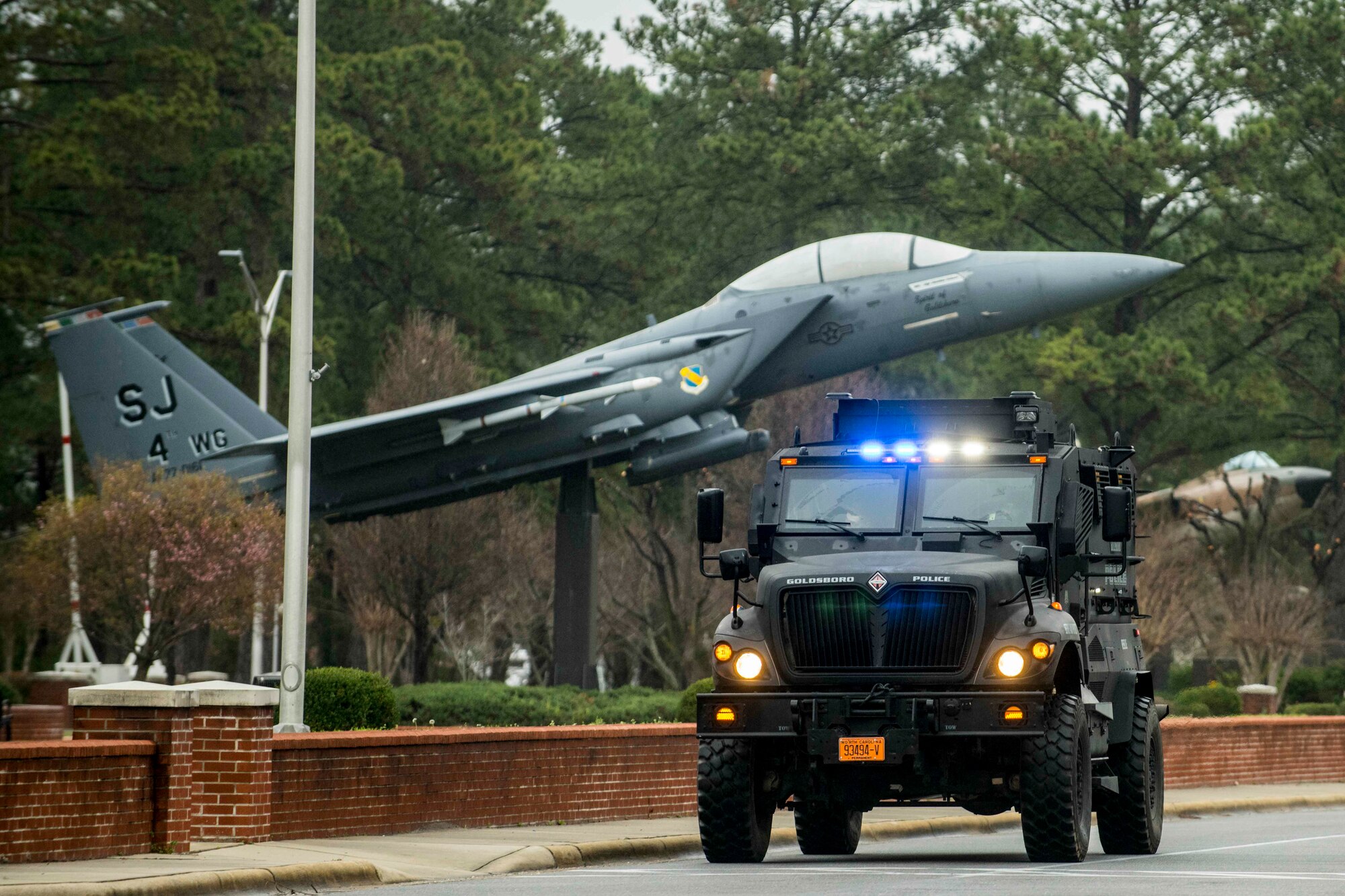 4th SFS Provides Goldsboro Police Department with MRAP Training, Build Relationship
