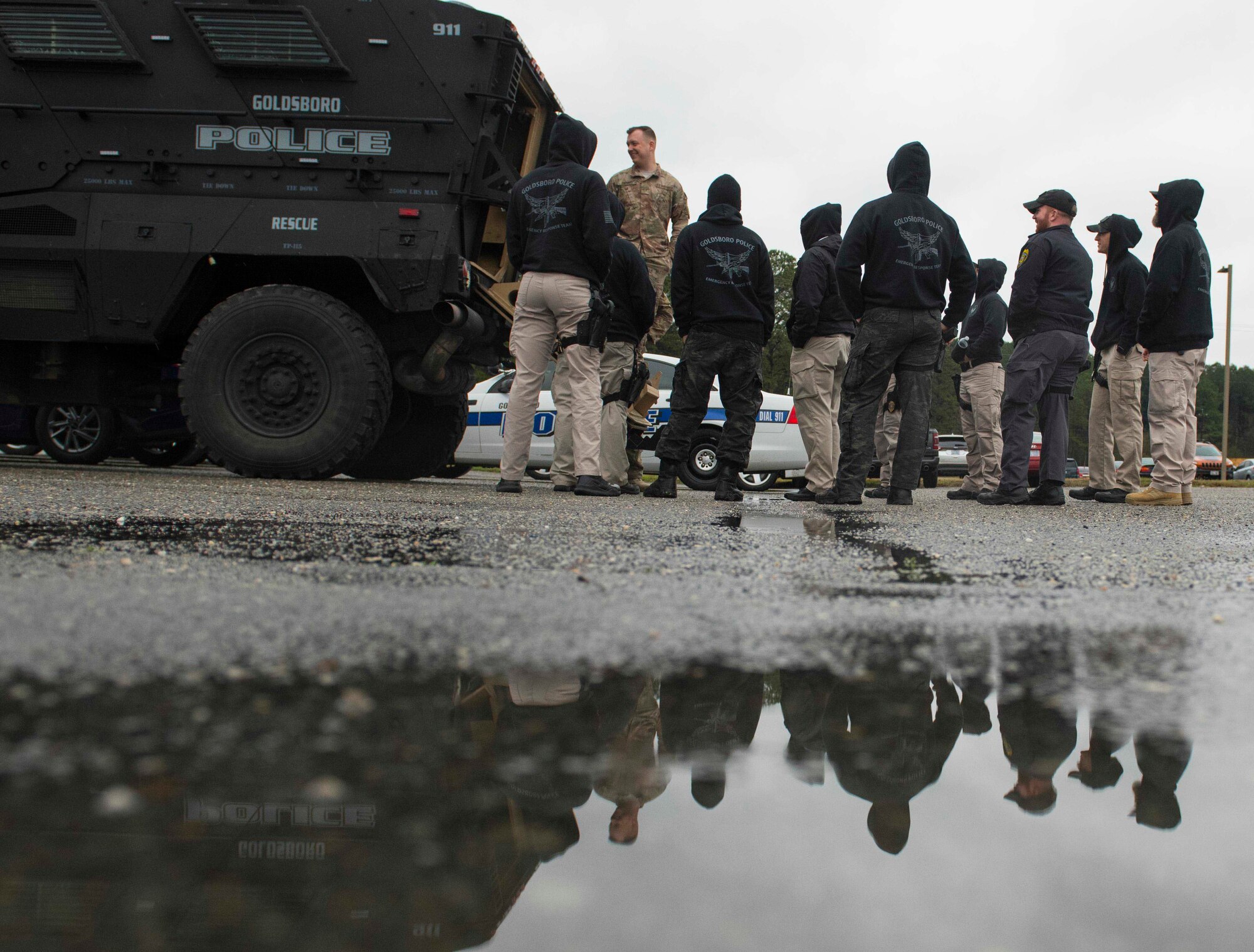 4th SFS Provides Goldsboro Police Department with MRAP Training, Build Relationship
