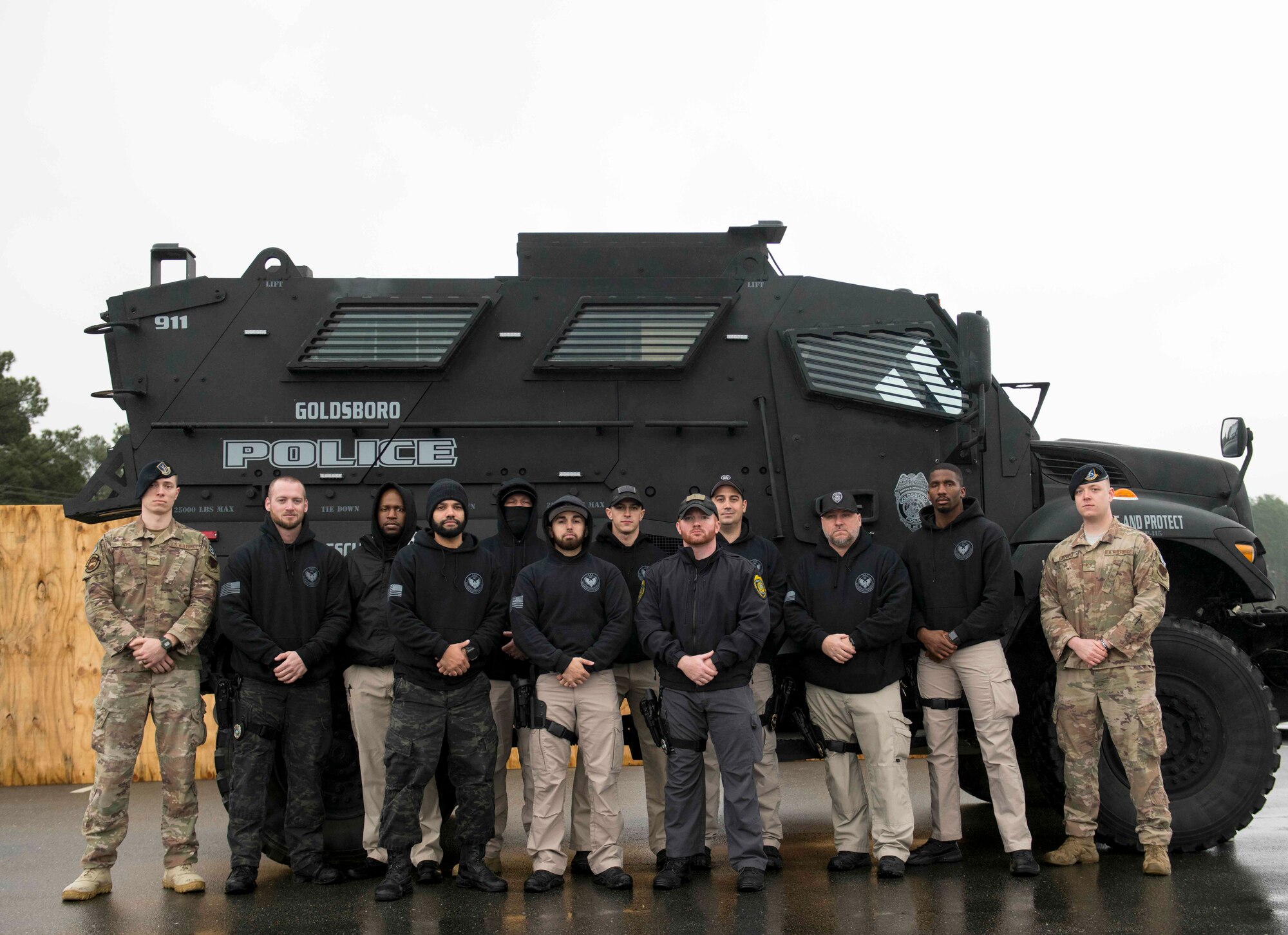 4th SFS Provides Goldsboro Police Department with MRAP Training, Build Relationship