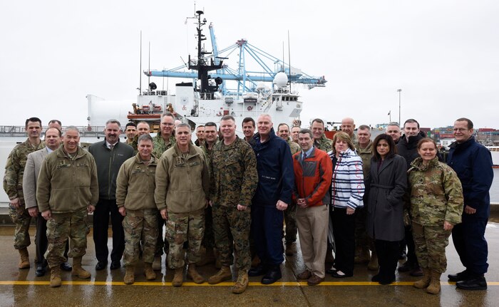 Gen Paul M. Nakasone, Commander, US Cyber Command, and Master Gunnery Sgt. Scott Stalker, Senior Enlisted Leader, US Cyber Command, at the Cyber Component Commanders’ Conference held 5-7 March, 2020, at Hampton Roads, Virginia.