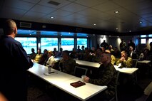 Gen Paul M. Nakasone, Commander, US Cyber Command, and Master Gunnery Sgt. Scott Stalker, Senior Enlisted Leader, US Cyber Command, at the Cyber Component Commanders’ Conference held 5-7 March, 2020, at Hampton Roads, Virginia.