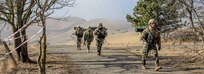 Georgian Soldiers conduct ruck marches during the Georgian Defense Readiness Program- Training (GDRP-T) mission on Vaziani Training Area, March 3, 2020. Soldiers from 1st Battalion, 5th Cavalry Regiment, 2nd Brigade Combat Team, 1st Cavalry Division are currently supporting the GDRP-T mission, which is to mentor and advise the Georgian Armed Forces to help them improve their combat readiness and to augment Georgia’s ongoing defense reform efforts.