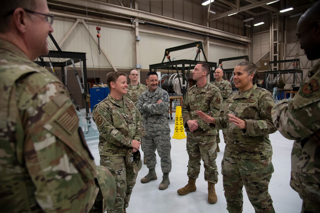 Brig. Gen. Linda Hurry, HAF A4, visits Sheppard AFB
