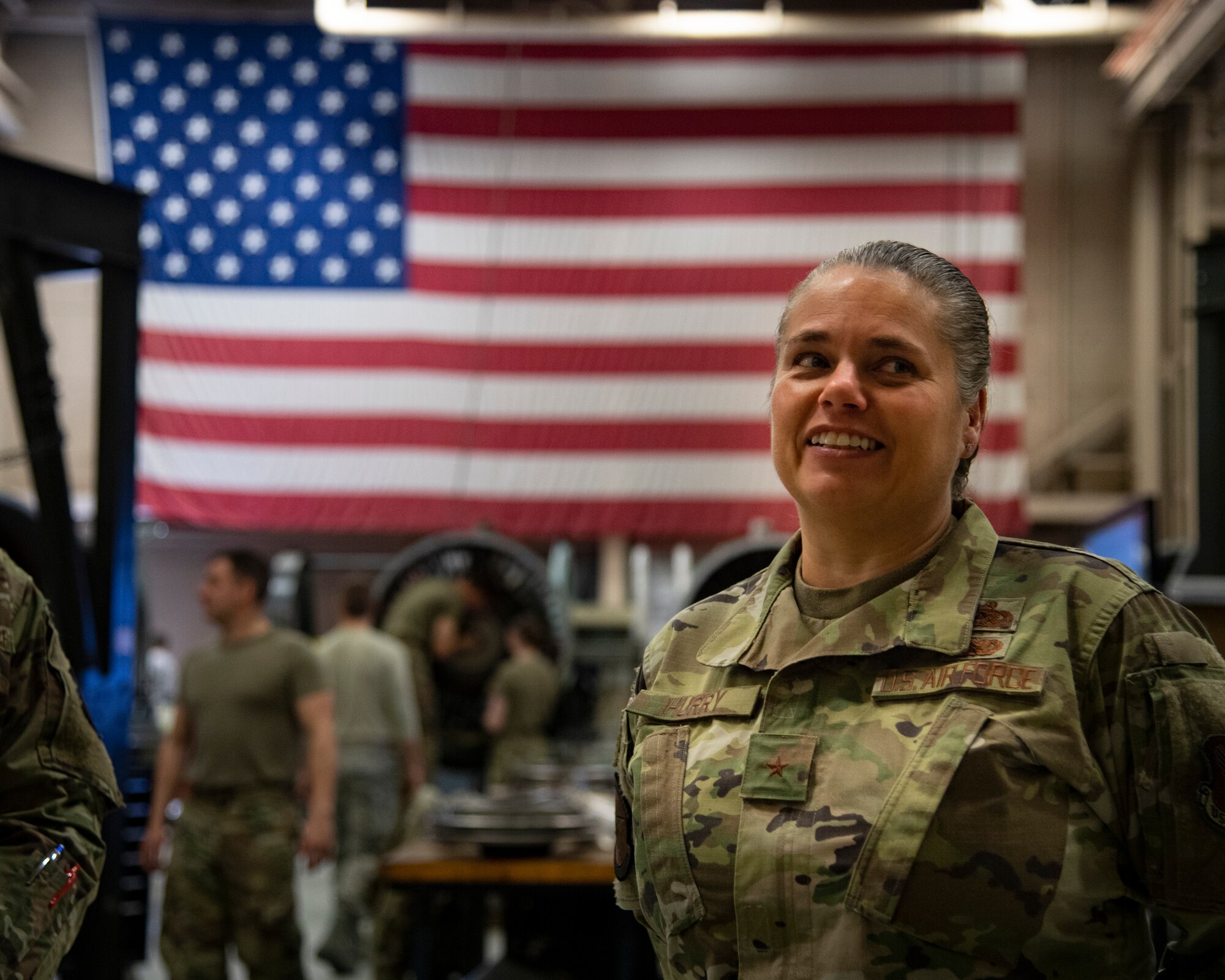 Brig. Gen. Linda Hurry, HAF A4, visits Sheppard AFB