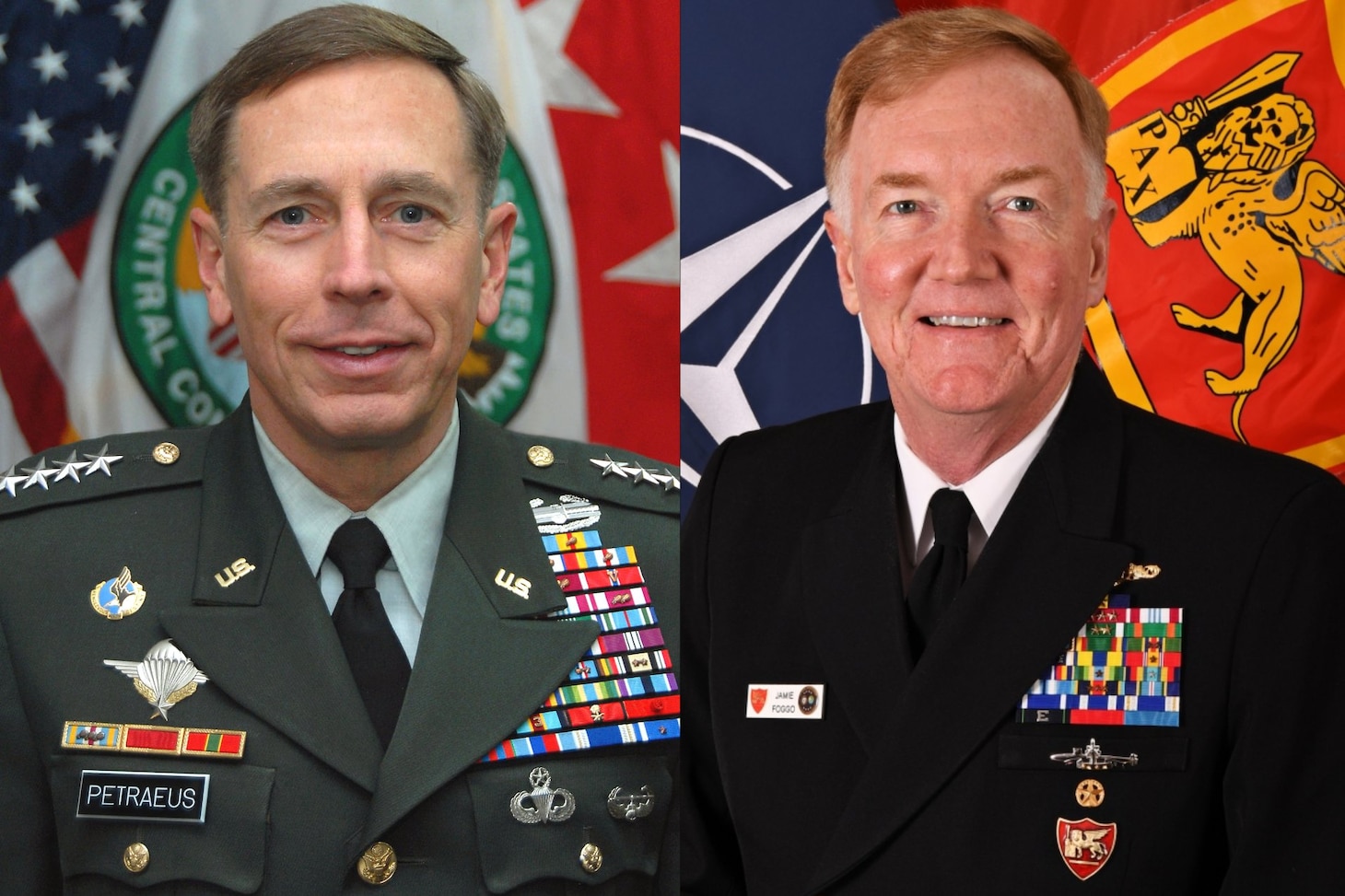 Graphic of General Petraeus and Admiral Foggo for 16th episode of “On the Horizon: