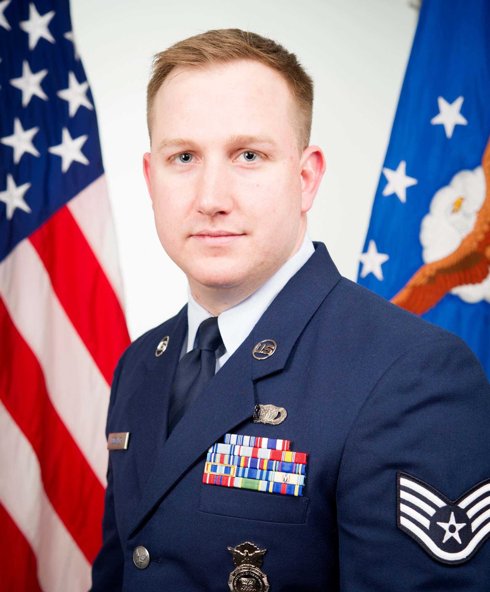 Staff Sgt. Lance Buechler, poses for a photo at Grissom Air Reserve Base, Ind., March 7, 2020. Buechler was named as the 2019 Outstanding Security forces Airman in recognition of his hard work and leadership. (U.S. Air Force photo/Master Sgt. Benjamin Mota)