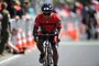 U.S. Marine Corps Staff Sgt. Oscar Delarosa competes in the cycling time trials during the 2020 Marine Corps Trials at Marine Corps Base Camp Pendleton, Calif., March 8.