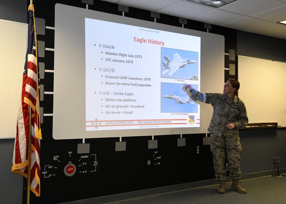 Senior Airman Julianne Sharon, 104 Operations Group Intelligence Analyst, has accomplished a lot since she enlisted in December 2016.  Sharon completed her technical training, graduated from Westfield State University with her Bachelors of Science in Criminal Justice with a minor in finance, and started working fulltime in the 104OG.  (U.S Air National Guard Photos by Master Sgt. Lindsey Sarah Watson-Kirwin)