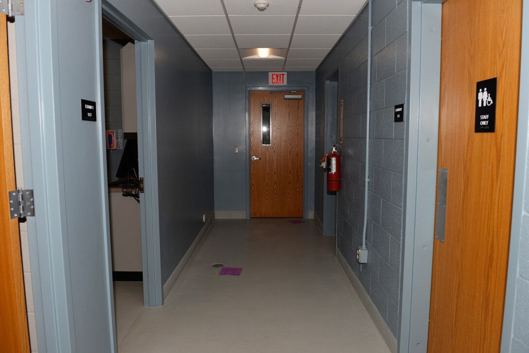Remodeled hallway