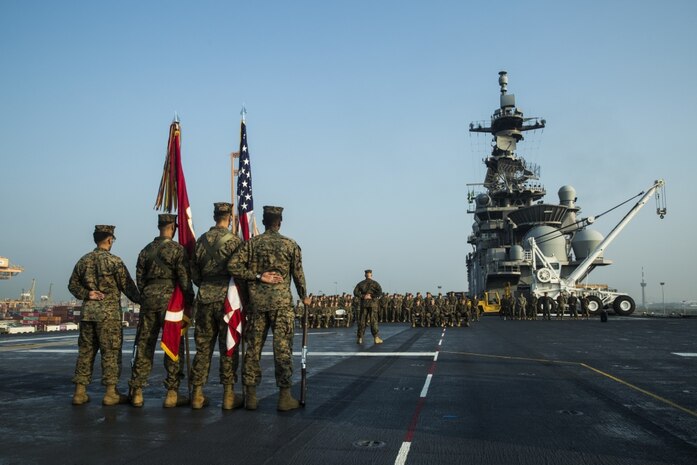 Relief and Appointment: 31st MEU Welcomes New Sgt. Maj. In wake of Cobra Gold Success