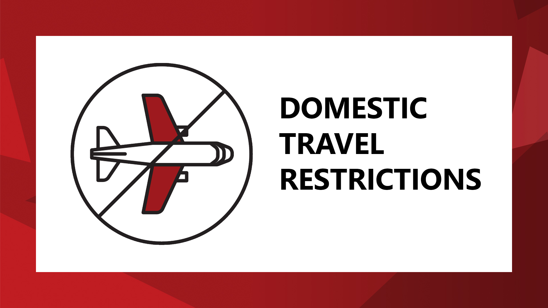 Statement by the Department of Defense on Domestic Travel Restrictions 