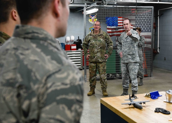 22nd Air Force Commander Maj. Gen. John P. Healy visited the 910th Airlift Wing March 6-8, 2020.