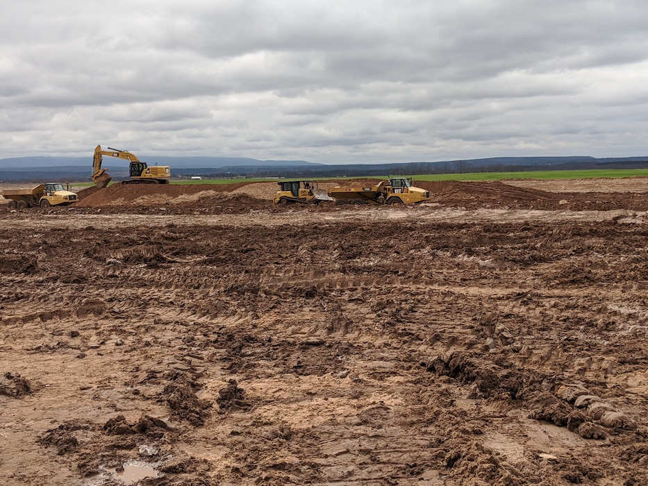 Sand removal near upstream breach