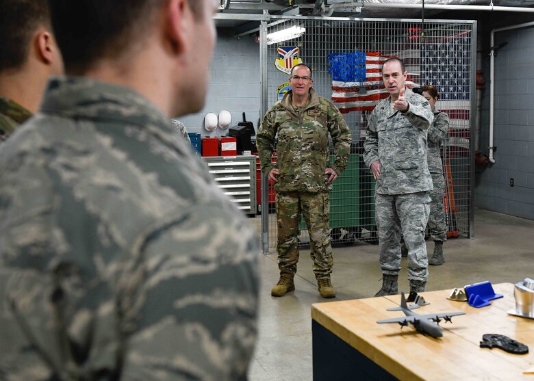 22nd Air Force Commander Maj. Gen. John P. Healy visited the 910th Airlift Wing March 6-8, 2020.