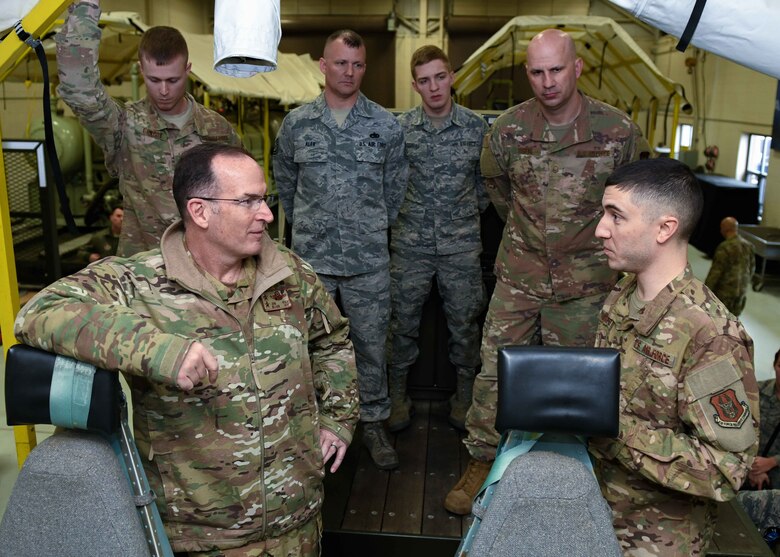 22nd Air Force Commander Maj. Gen. John P. Healy visited the 910th Airlift Wing March 6-8, 2020.