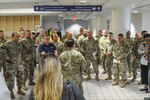 The Puerto Rico National Guard is supporting the Puerto Rico Department of Health by screening passengers at the Luis Muñoz Marín International Airport to detect suspected cases of coronavirus. Citizen-Soldiers received medical evaluations and guidance from Dr. Kendra Caraballo, an epidemiologist, and general instructions from Staff Sgt. Marimar Rivera.