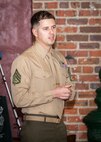 Marine Staff Sgt. Jonel Mendez was named Service Person of the Quarter by the Carteret County Chamber of Commerce Military Affairs Committee for his outstanding volunteer service to the community.
