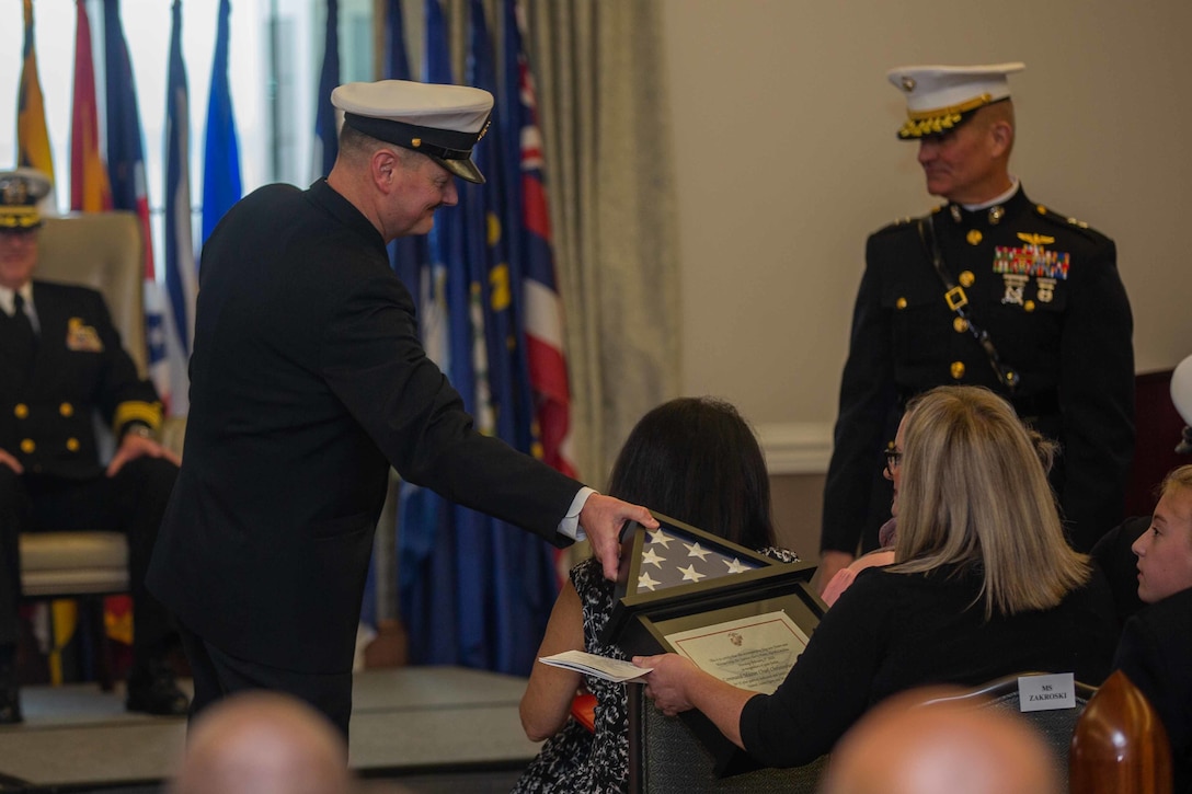 Navy Command Master Chief Christopher L. Hill retired after 32 years of faithful service to the United States Navy.