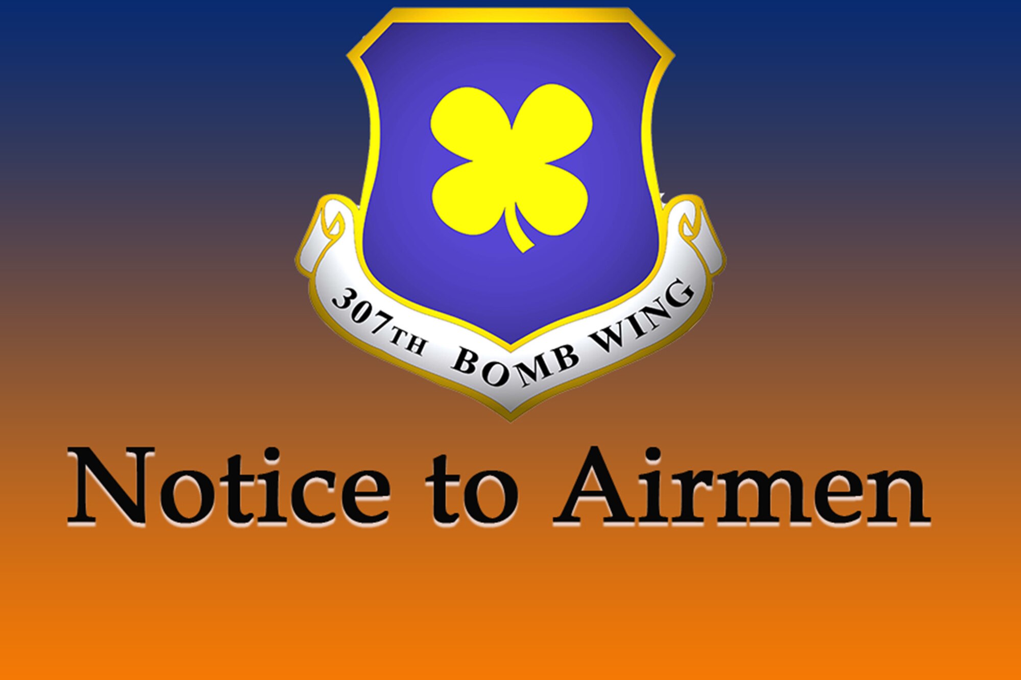 Wing graphic with title "Notice to Airmen"