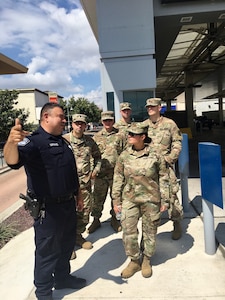 Members of the 141st Military Intelligence Battalion, mobilized to the Southwestern U.S. border October 1, 2018, as part of Operation Guardian Support, a larger National Guard mission in support of the Department of Homeland Security.