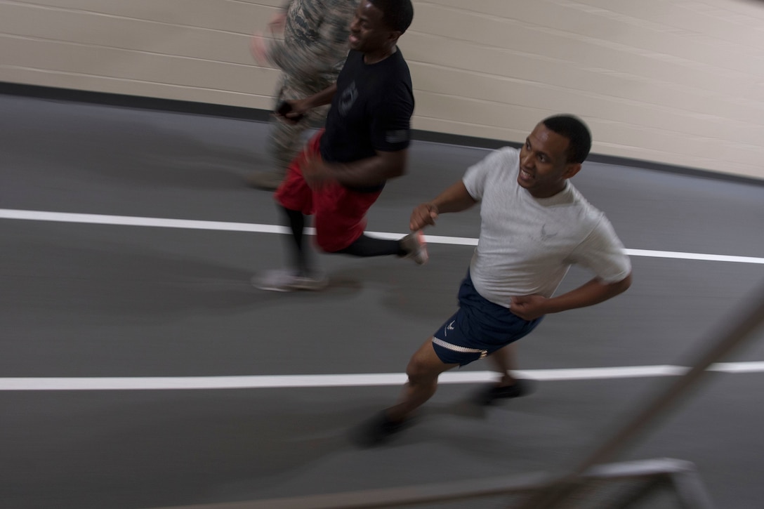 Photo of Airman running