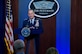 Air Force Chief of Staff Gen. David L. Goldfein conducts a press briefing with the Pentagon Press Corps to address Air Force response efforts for COVID-19 at the Pentagon, Arlington, Va., March 18, 2020. (U.S. Air Force photo by Wayne Clark)