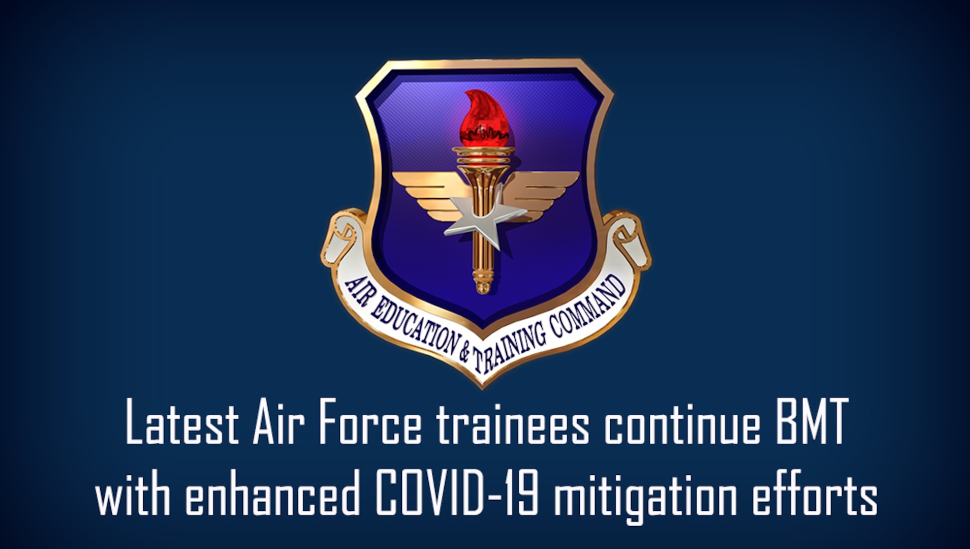 Latest Air Force trainees continue BMT with enhanced mitigation efforts