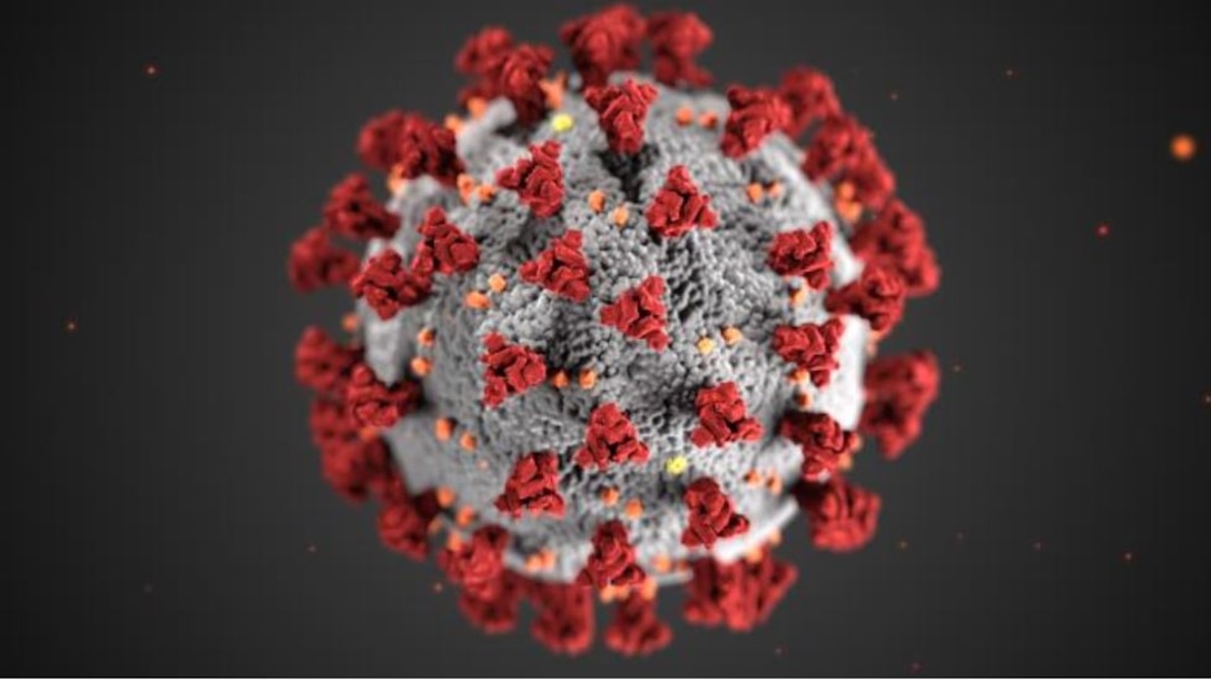 Graphic of coronavirus from CDC