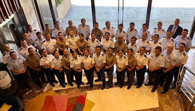 The Inter-American Air Force’s Academy hosted this second-ever Officer and Noncommissioned Officer Professional Development Seminar and Subject Matter Expert Exchange with members of the Peruvian Army, Air Force, and Navy, in Lima, Peru, March 9-12. 
The goal for this PME seminar was to create an opportunity to increase collaboration, share experiences and lessons learned and showcase the importance of leadership training for officers and enlisted military members at all levels to enhance interoperability and mission success.