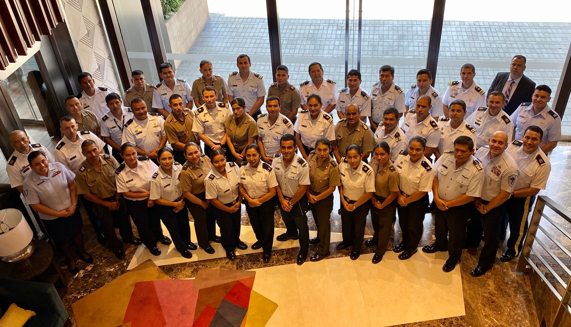 The Inter-American Air Force’s Academy hosted this second-ever Officer and Noncommissioned Officer Professional Development Seminar and Subject Matter Expert Exchange with members of the Peruvian Army, Air Force, and Navy, in Lima, Peru, March 9-12. 
The goal for this PME seminar was to create an opportunity to increase collaboration, share experiences and lessons learned and showcase the importance of leadership training for officers and enlisted military members at all levels to enhance interoperability and mission success.