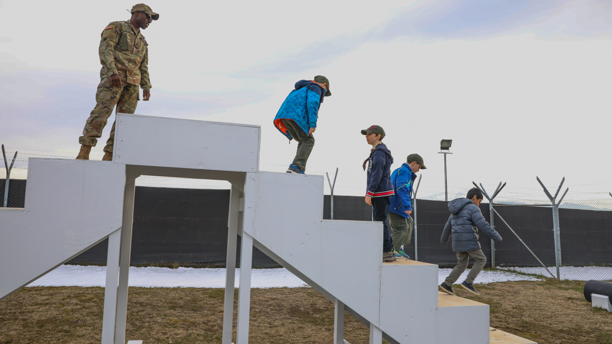 Kosovo Cub Scout pack 2008 explores Camp Bondsteel