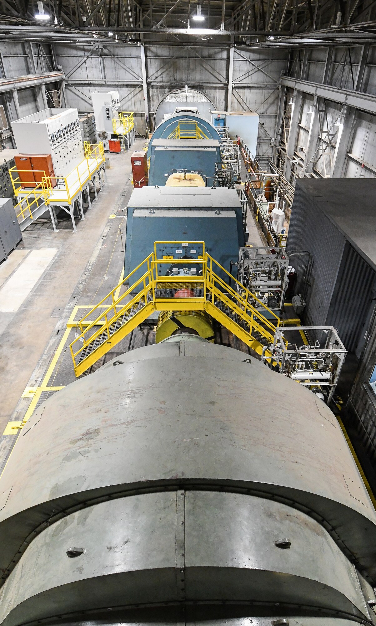 Motors make up the Main Drive of the Arnold Engineering Development Complex Propulsion Wind Tunnel Facility, shown here Feb. 7, 2020, at Arnold Air Force Base, Tenn. (U.S. Air Force photo by Jill Pickett)