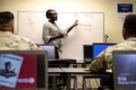 Brittny Sutton, a  Career Skills Program installation administrator with the Soldier for Life-Transition Assistance Program, gives a CSP class to transitioning soldiers, Feb. 19, 2020, at Fort Shafter, Hawaii.The program is changing because of the coronavirus threat.