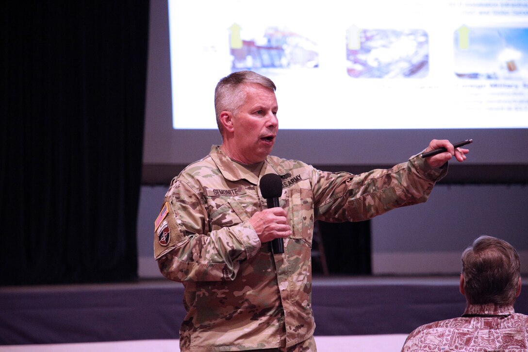 FORT SHAFTER, Hawaii (March 4, 2020) -- Lt. Gen. Todd T. Semonite, USACE Commanding General and 54th U.S. Army Chief of Engineers spoke to more than 250 Pacific Ocean Division and Honolulu District employees during a joint town hall March 4 at Fort Shafter’s Richardson Theater.