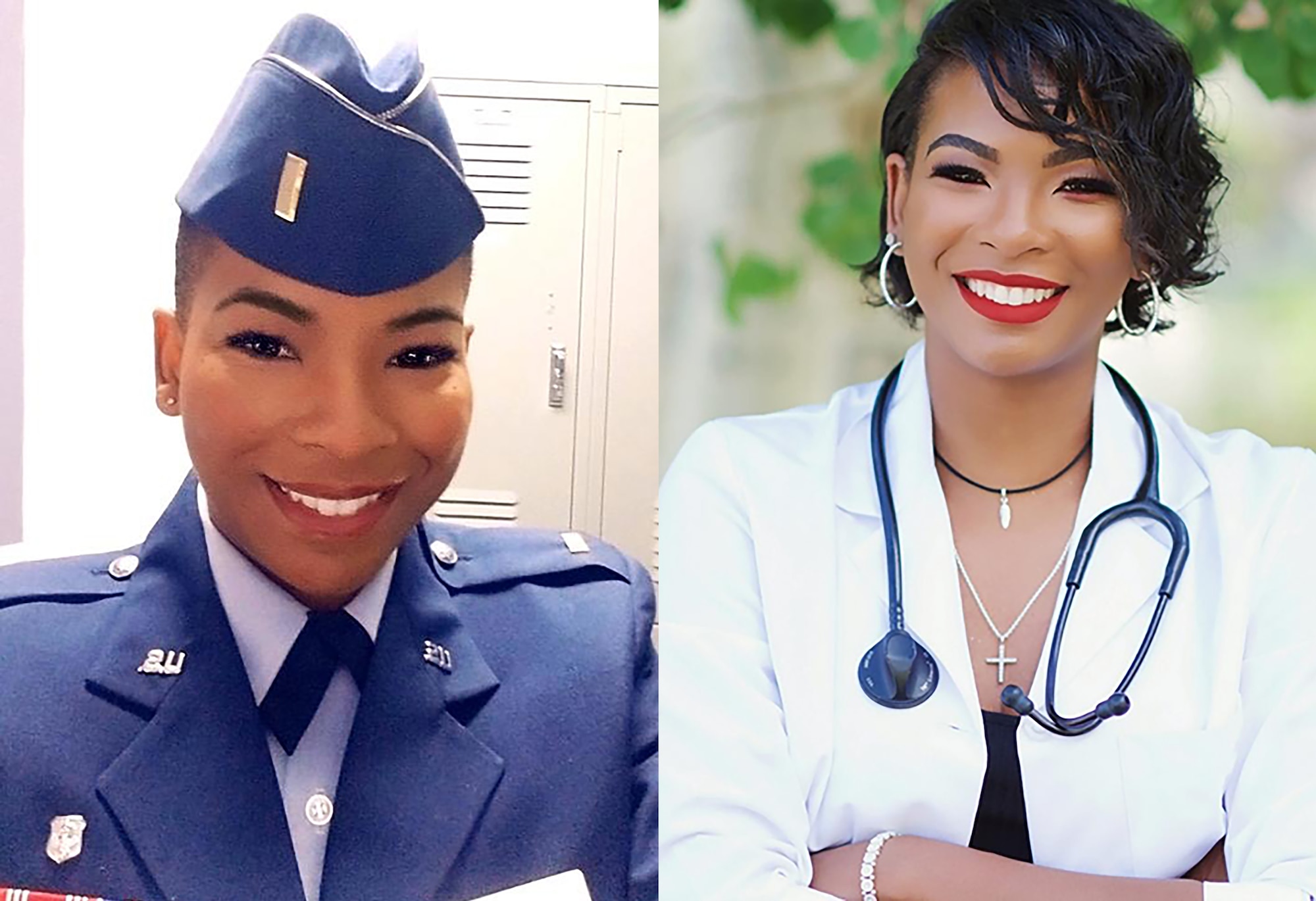 Images of 1st Lt. Sparkle Mccuiston, 152nd Medical Group, Nevada Air National Guard.