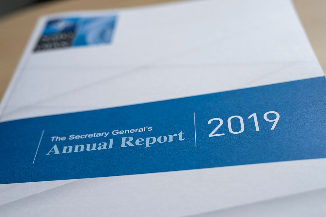 A photograph of the cover of a report.