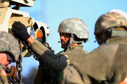 Wisconsin Army Reserve Engineers Load for Deployment to the Middle East