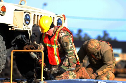 Wisconsin Army Reserve Engineers Load for Deployment to the Middle East