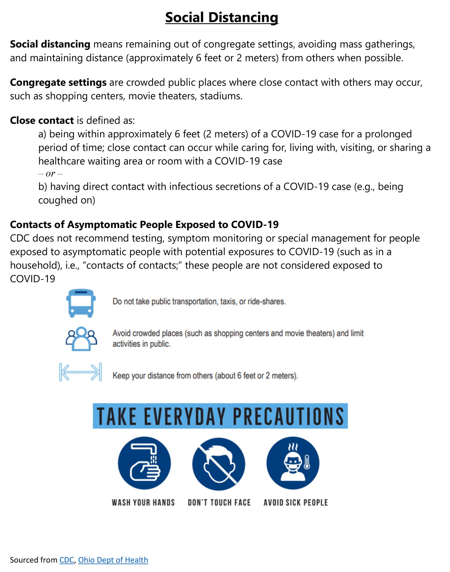 The prevention of COVID-19 infection at work and home starts with simple actions taken by all individuals