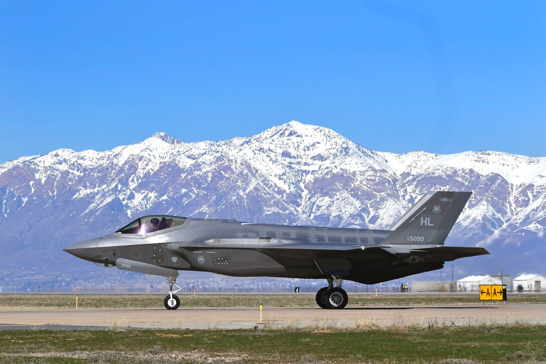 A photo of an F-35A Lightning II