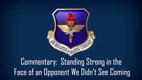blue graphic with Air Education and Training Command logo