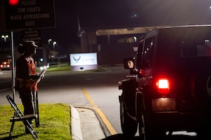 Photo of Airman screening personnel.