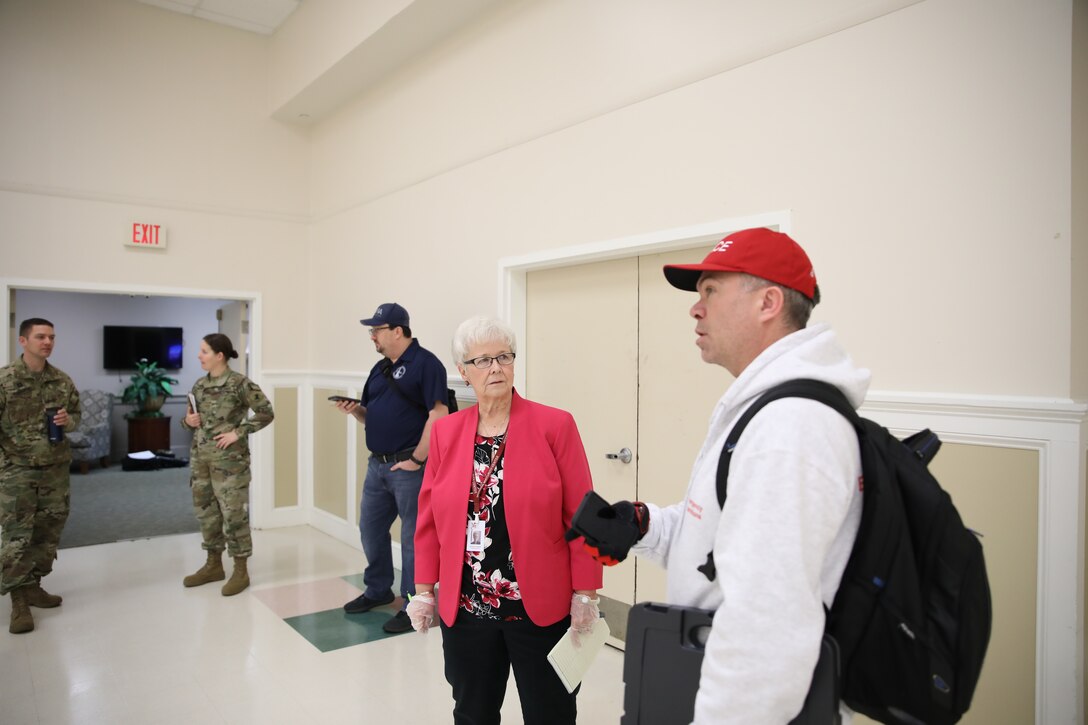 U.S. Army Corps of Engineers’ Philadelphia District assessment teams and members of the Delaware Army National Guard Medical Detachment conduct an inspection of a Delaware facility on Mar. 26, 2020. 

USACE is providing initial planning and engineering support to address possible medical facility shortages due to the COVID-19 Pandemic. The mission, in support of the Federal Emergency Management Agency (FEMA) and Delaware, is part of a nationwide federal, state and local effort to respond to the public health emergency.