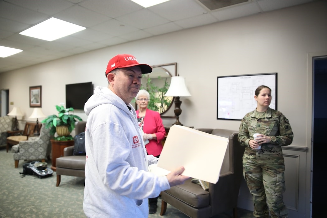 U.S. Army Corps of Engineers’ Philadelphia District assessment teams conduct an inspection of a Delaware facility on Mar. 26, 2020. USACE is providing initial planning and engineering support to address possible medical facility shortages due to the COVID-19 Pandemic. 