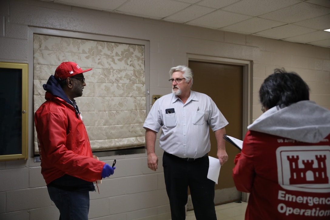 U.S. Army Corps of Engineers’ Philadelphia District assessment teams conduct an inspection of a Delaware facility on Mar. 26, 2020. USACE is providing initial planning and engineering support to address possible medical facility shortages due to the COVID-19 Pandemic. The mission, in support of the Federal Emergency Management Agency (FEMA) and Delaware, is part of a nationwide federal, state and local effort to respond to the public health emergency.