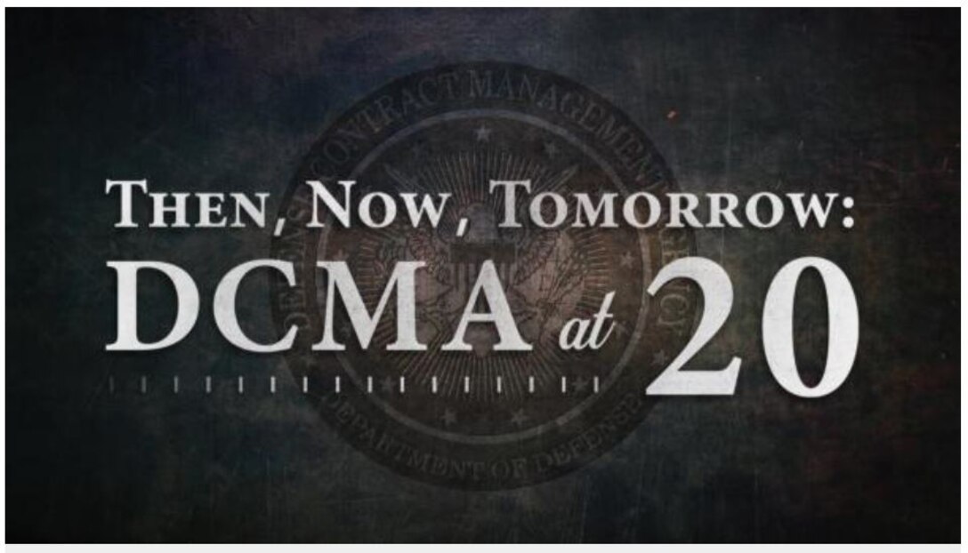 Graphic reads "Then, Now, Tomorrow: DCMA at 20.